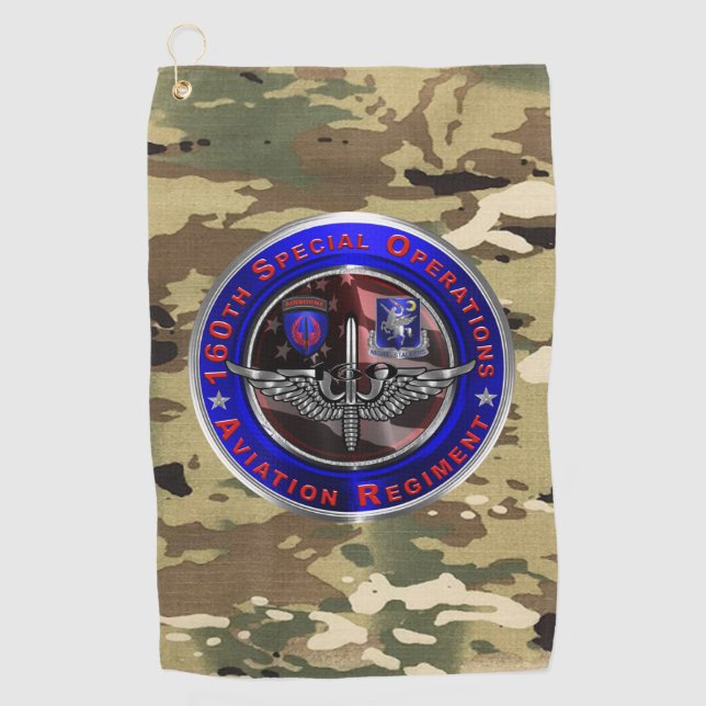160th Special Operations Aviation Regiment   Golf Towel (Front)