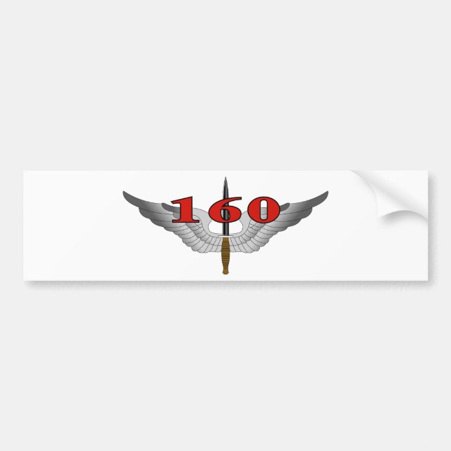 160th Special Operations Aviation Regiment (SOAR) Bumper Sticker (Front)