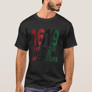 1619 Our Ancestors Project Black History Month Kwa T-Shirt