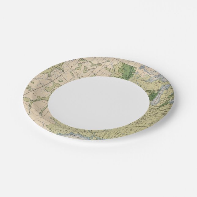 161 Barley/sq mile Paper Plate (Angled)