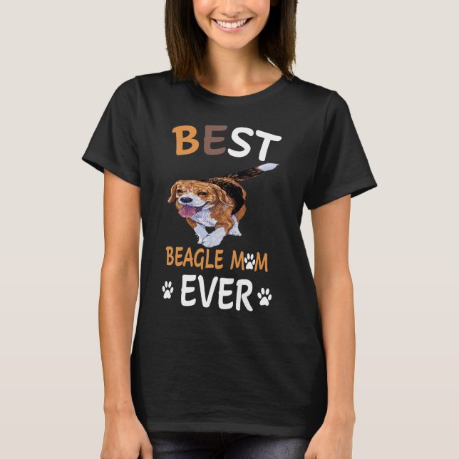163 Best Beagle Mum Ever T-Shirt (Front)