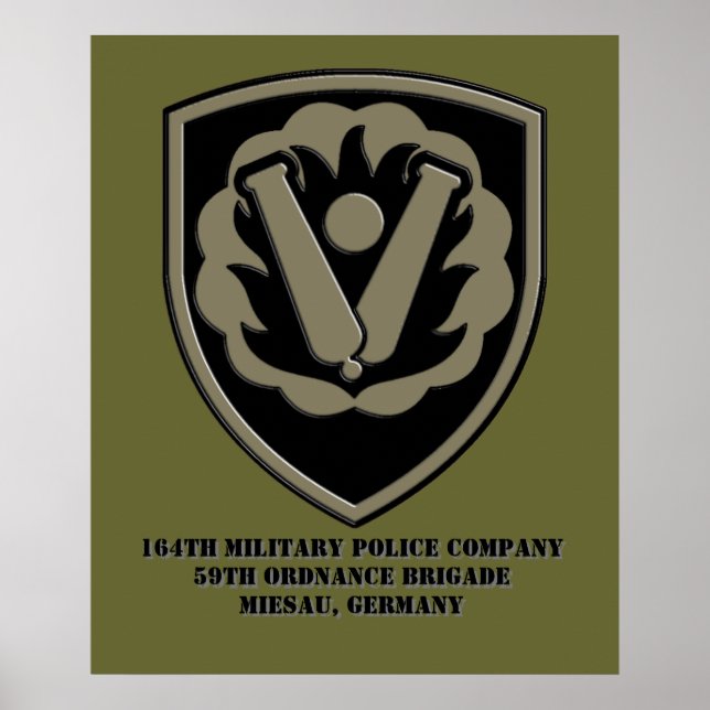 164th Military Police Co Poster (Front)