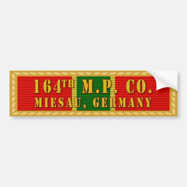 164th MP Co. Superior Unit Award Bumper Sticker (Front)