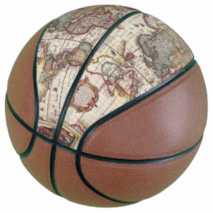 1652 Map of the World, Doncker Sea Atlas World Map Basketball