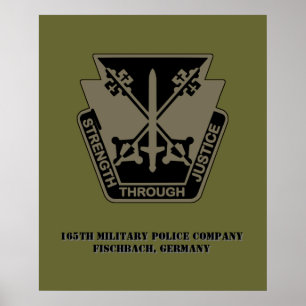 165th Military Police Co Poster