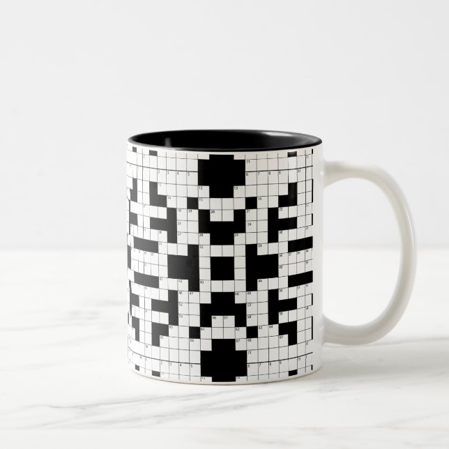 16640-crossword-puzzle-vector CROSSWORD PUZZLE VEC Two-Tone Coffee Mug (Right)