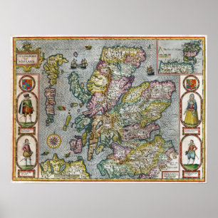 1676 Scotland Poster