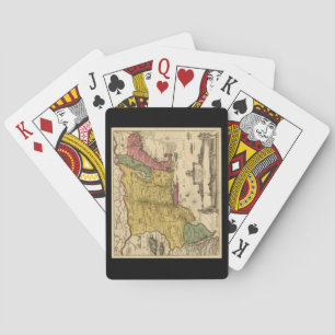 1685 Map - New Belgium, The New World, New England Playing Cards