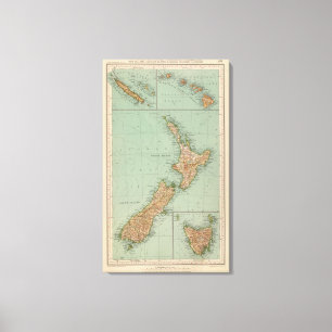 169 New Zealand, Hawaii, Tasmania Canvas Print