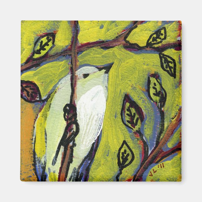16 Birds, No 10 - Square Magnet (Front)