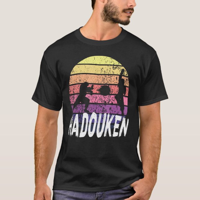 16 bit Retro HADOUKEN Fighter 2 T-Shirt (Front)