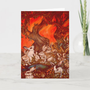 16 Bunnies Card