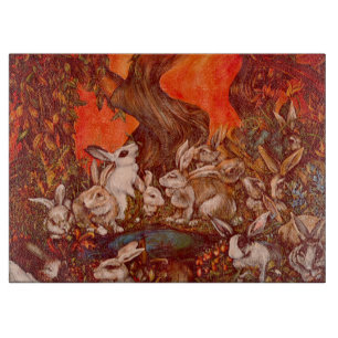 16 Bunnies Cutting Board