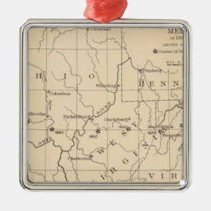 16 Centre of population 17901900 Metal Tree Decoration