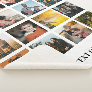 16 Customisable Photo Templates Birthday Gift Sherpa Blanket