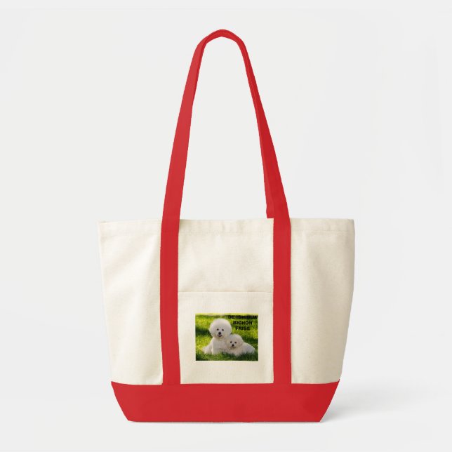 16, DE ISHBILIA BICHON FRISE TOTE BAG (Front)