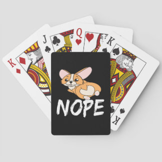 16 Nope Corgi Playing Cards