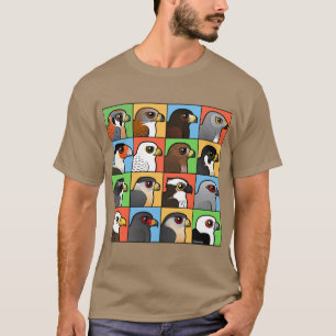 16 North American Raptor Profiles T-Shirt