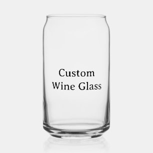 16 oz Printed Can Glass
