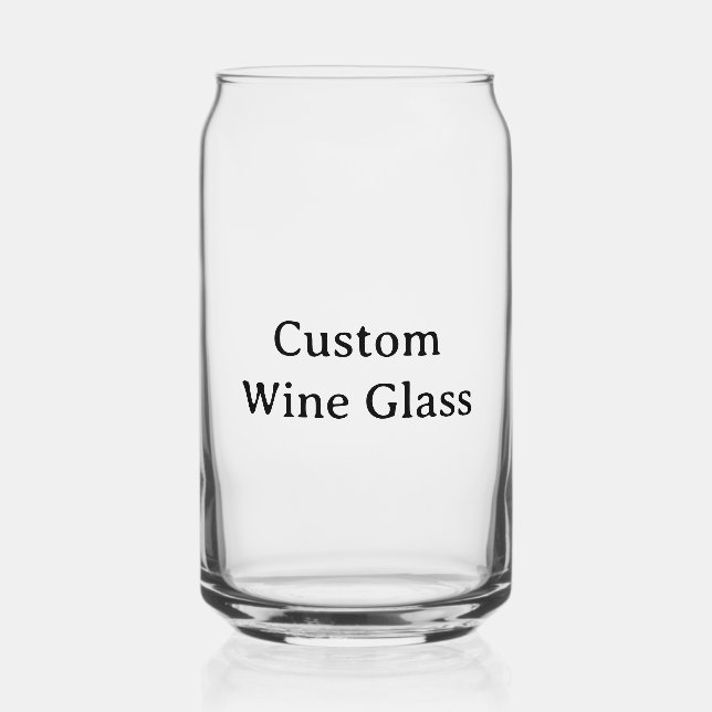 16 oz Printed Can Glass (Back)