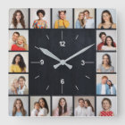 16 Photo Collage Dark Faux Wood Fence