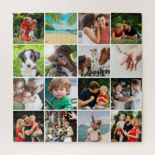 16 Photo Collage Jigsaw Puzzle