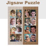16 photo collage light and dark brown jigsaw puzzle<br><div class="desc">Piece together your favourite memories with this 16-photo custom jigsaw puzzle! Perfect for family game nights, this personalised puzzle showcases your cherished snapshots in vibrant, high-quality printing. Whether it’s vacation highlights, pet antics, or milestone moments, each piece connects to tell your unique story. Made from durable materials, it’s a thoughtful...</div>