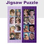 16 photo collage light and dark purple jigsaw puzzle<br><div class="desc">Piece together your favourite memories with this 16-photo custom jigsaw puzzle! Perfect for family game nights, this personalised puzzle showcases your cherished snapshots in vibrant, high-quality printing. Whether it’s vacation highlights, pet antics, or milestone moments, each piece connects to tell your unique story. Made from durable materials, it’s a thoughtful...</div>