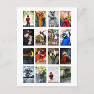 16 Photo Image to a Page Frame Display Postcard