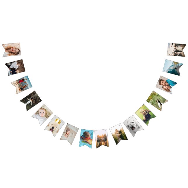 16 photos graduation flags personalized bunting  (All)
