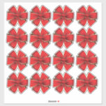 16 Red Bows Kiss Cut Package Envelope Gift 3-inch<br><div class="desc">16 Red Bows Kiss Cut Package Envelope Gift 3-inch stickers</div>