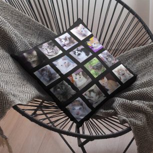 16 Square Photo Collage Cushion