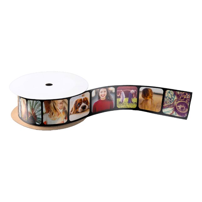 16 Square Photo Rounded Frame Party Satin Ribbon (Spool)