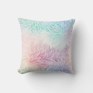 16" Square Throw Pillow, Pastel Home Decor Cushion