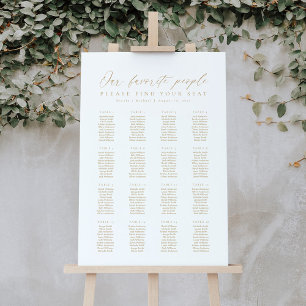 16 Tables Our Favourite People Seating Chart