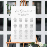 16 Tables Simple Our Favourite People Seating Char