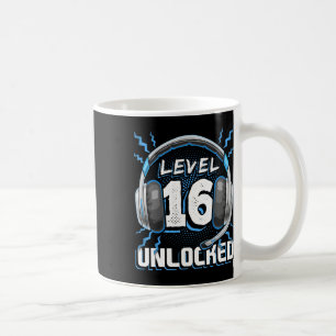 16 Unlocked Video Game 16th Birthday Pc Gaming Gif Coffee Mug