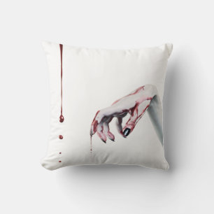 16"x16" Throw Pillow Xzombie blood drip vampire Go