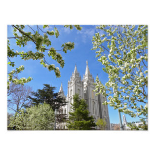 16" X 12" Salt Lake City LDS Temple Photo Print