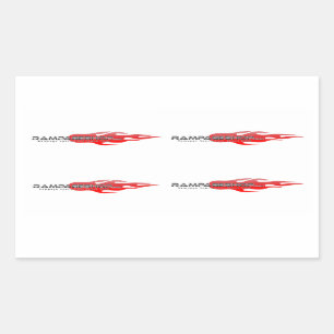 16 x Decal / Sticker Sheet - RampageShop Logo