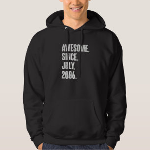 16 Year Old  16th Birthday  Awesome Since July 200 Hoodie