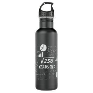 16 Year Old Bday Geeky Math 16th birthday Gift 710 Ml Water Bottle