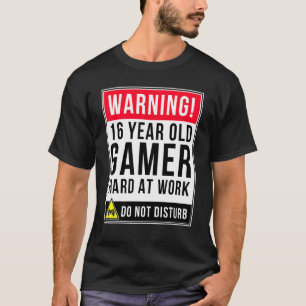 16 Year Old Birthday For Gamers T-Shirt