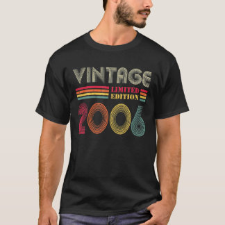16 Year Old Gifts Vintage 2006 Limited Edition 16T T-Shirt
