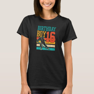 16 Year Old Ice Hockey Themed 16th Birthday Party T-Shirt