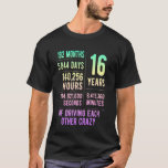 16 Years Married Funny 16th Wedding Anniversary T-Shirt<br><div class="desc">16 Years Married Funny 16th Wedding Anniversary</div>