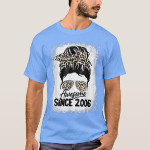 16 Years Old Awesome Since 2006 Leopard 16th Birth T-Shirt