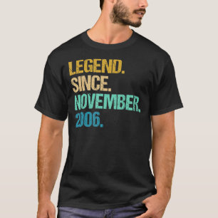 16 Years Old  Awesome Since November 2006 16th Bir T-Shirt