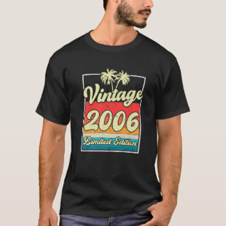 16 Years Old Bday Born In 2006 Vintage 16Th Birthd T-Shirt