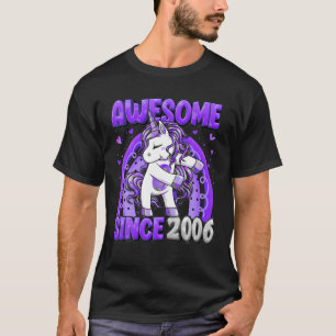 16 Years Old Unicorn Flossing 16Th Birthday Girl U T-Shirt